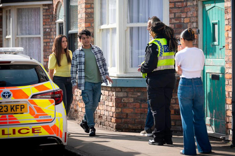 Aadi is approched by PC Jess Heywood