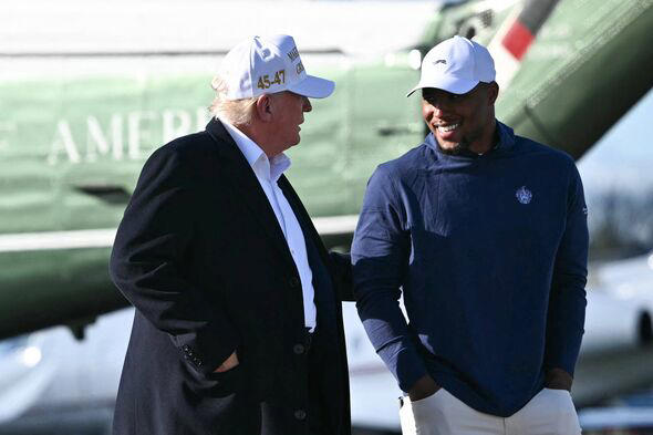 Donald Trump was visited by Barkley before the rest of the Philadelphia Eagles were present at the White House© Photo by Mandel NGAN / AFP