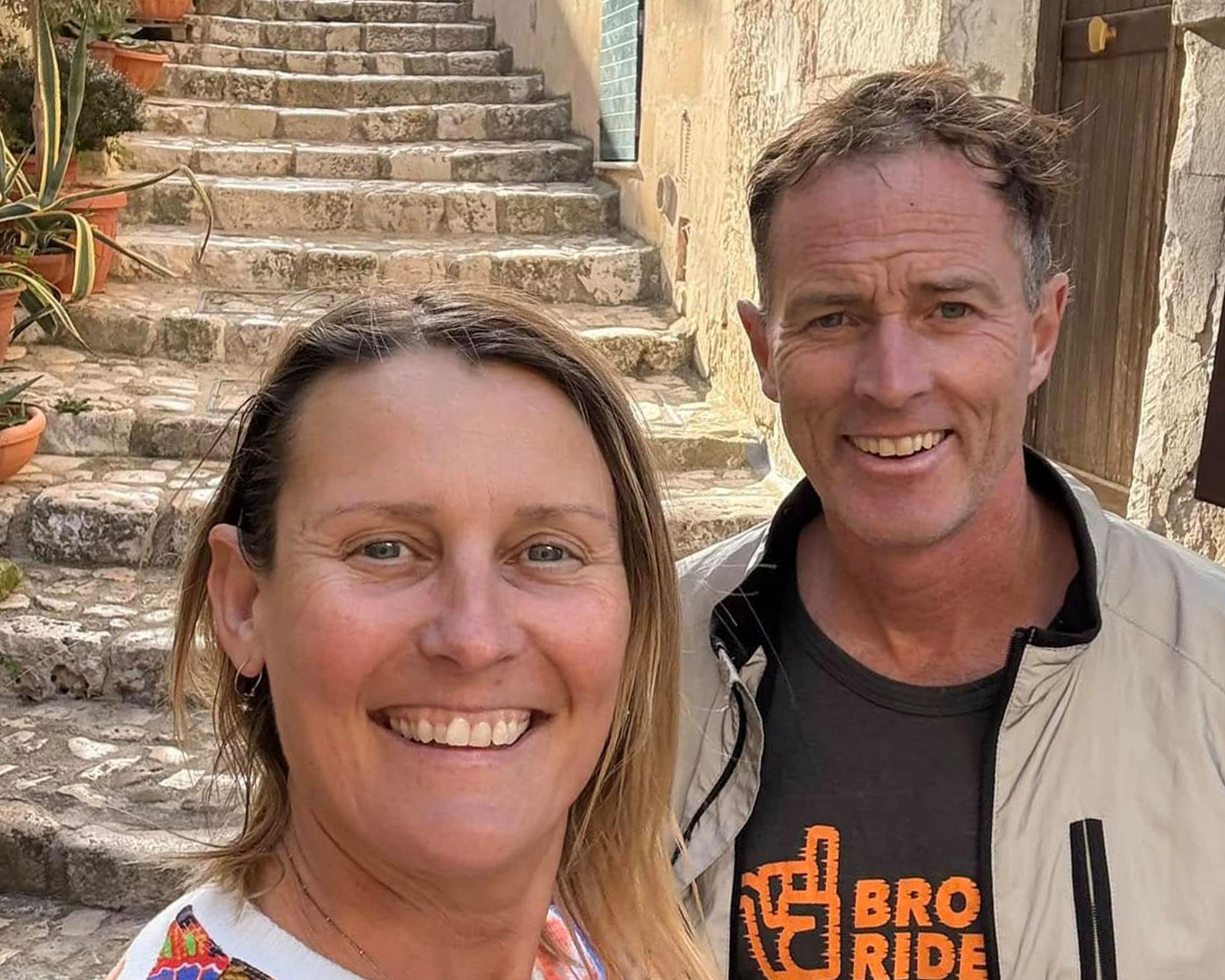 Lindsay and Craig Foreman had only been intending to spend four days in Iran while travelling from Armenia to Pakistan by motorbike. Photograph: family handout/AFP/Getty Images