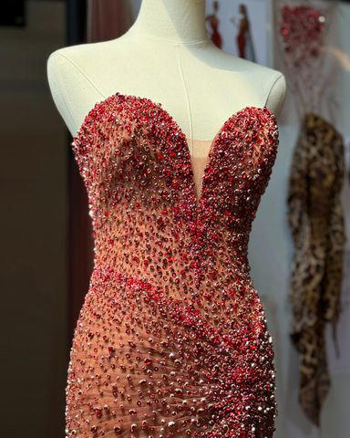 All the Details of Mel B's 'Sexy' Red Morocco Wedding Dress that Took