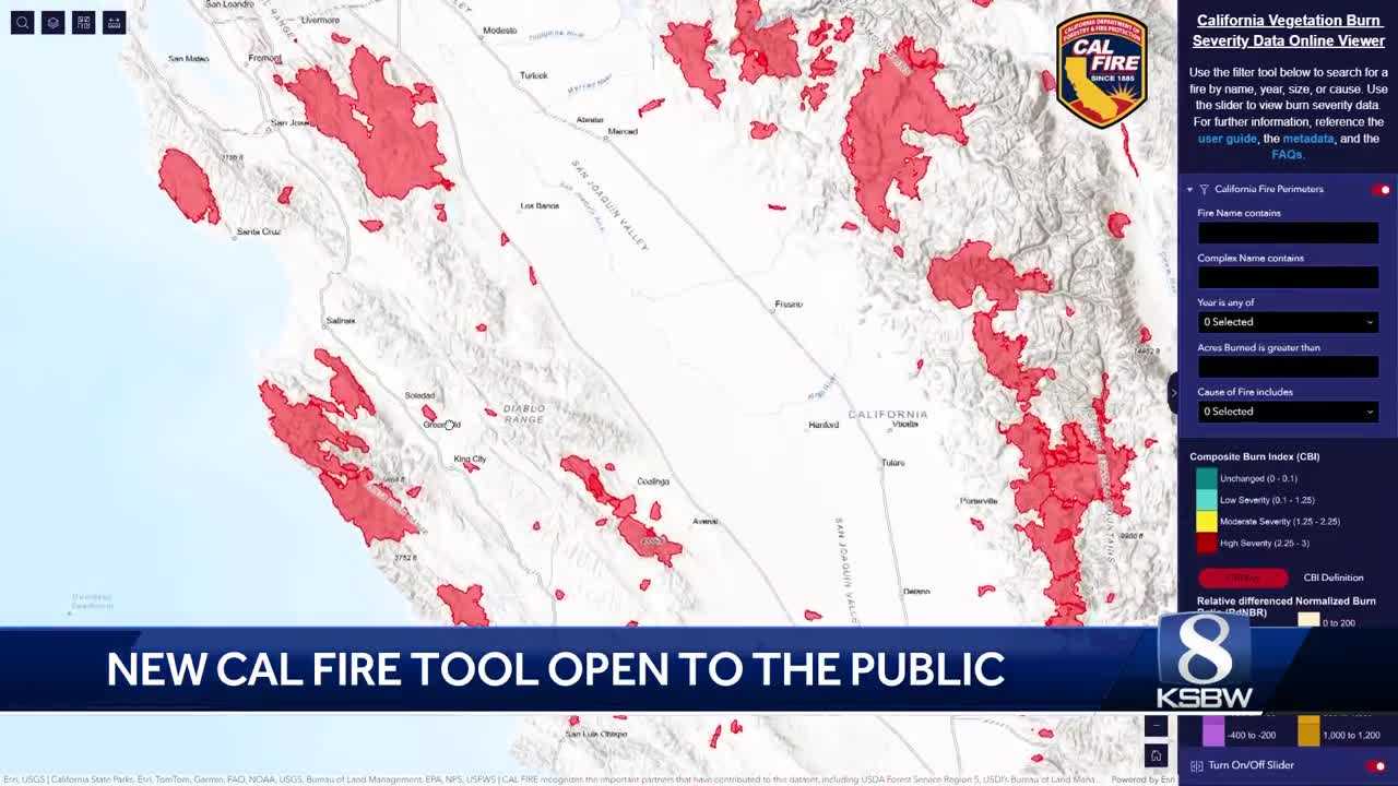 New CAL FIRE mapping tool shows wildfire impact in California