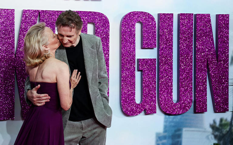 Pamela Anderson and Liam Neeson lead the charge in The Naked Gun reboot —  premiere highlights