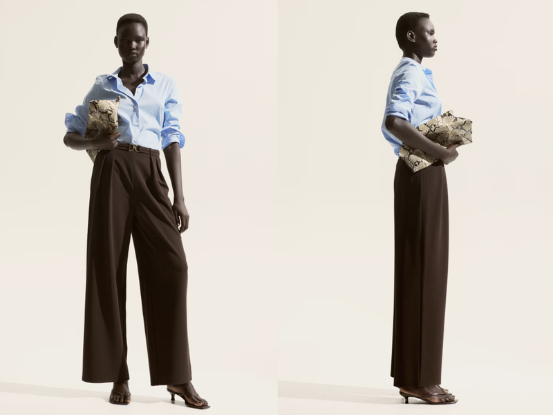 Das ist die neue, elegante Hose von H&M im Farbton „Espresso“