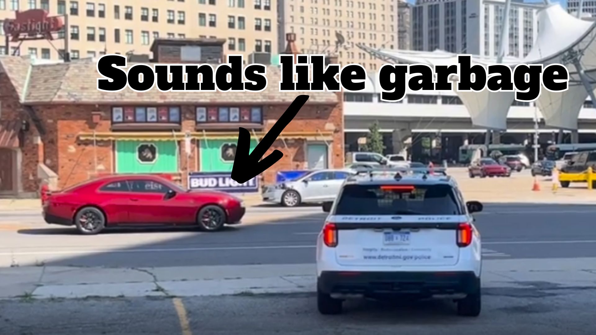 Twin turbo inline six dodge charger sounds like garbage