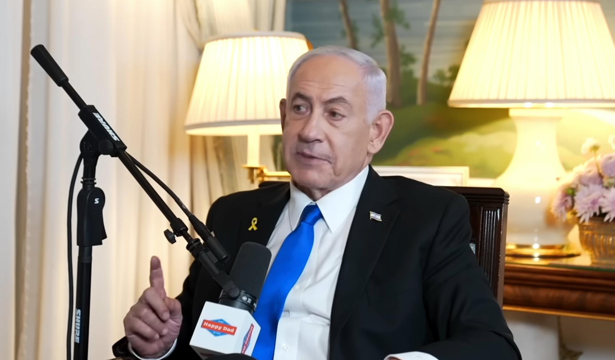‘It’s just side-splittingly funny that kids are dying of starvation in Gaza thanks to a man who is a big fan of Whoppers.’ Photograph: Full Send Podcast/YouTube