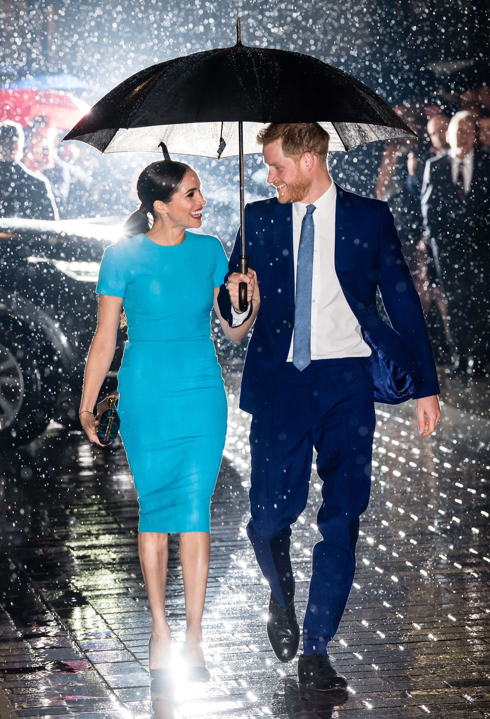 La duchesse de Sussex en robe Victoria Beckham, à Londres, le 5 mars 2020.