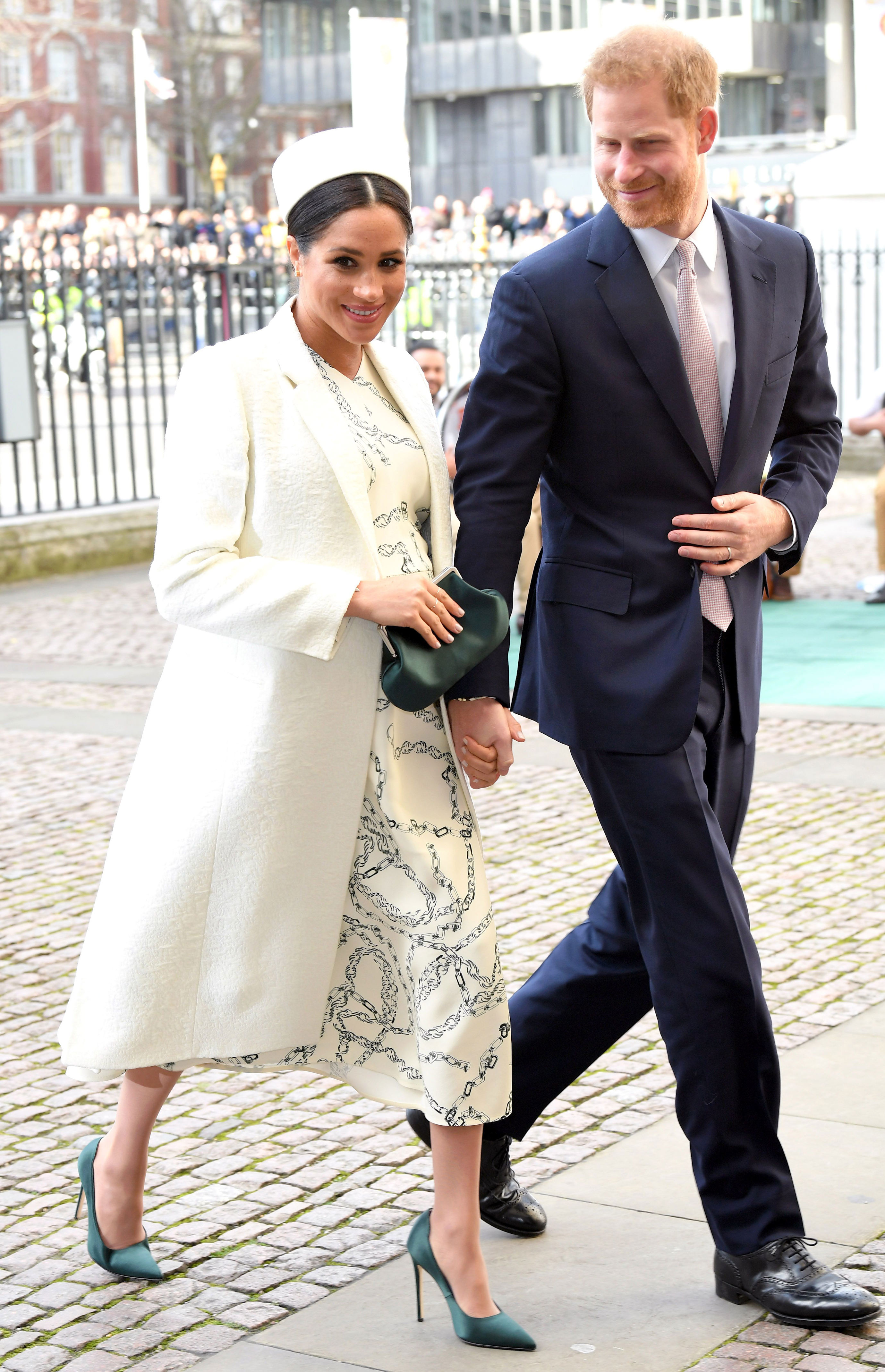 La duchesse de Sussex en Victoria Beckham, à l'occasion de la journée du Commonwealth, le 11 mars 2019.