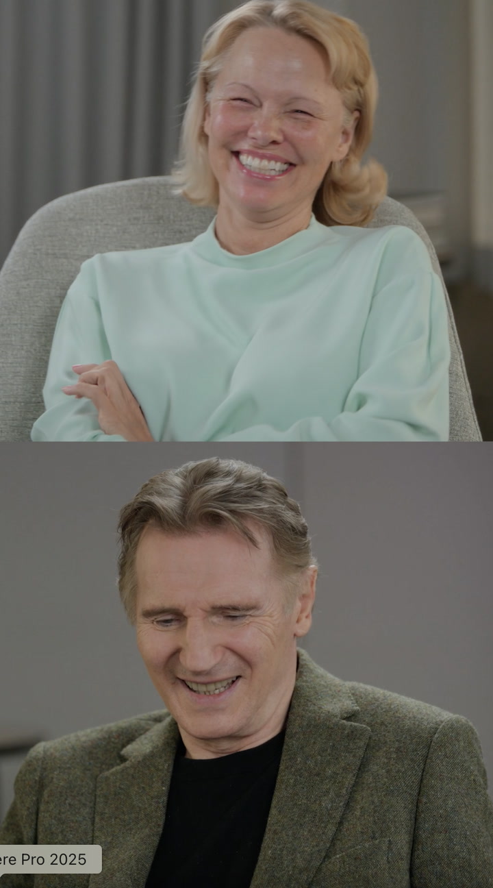 Pamela Anderson Reveals the ‘Silliest Thing’ She’s Seen Liam Neeson Do