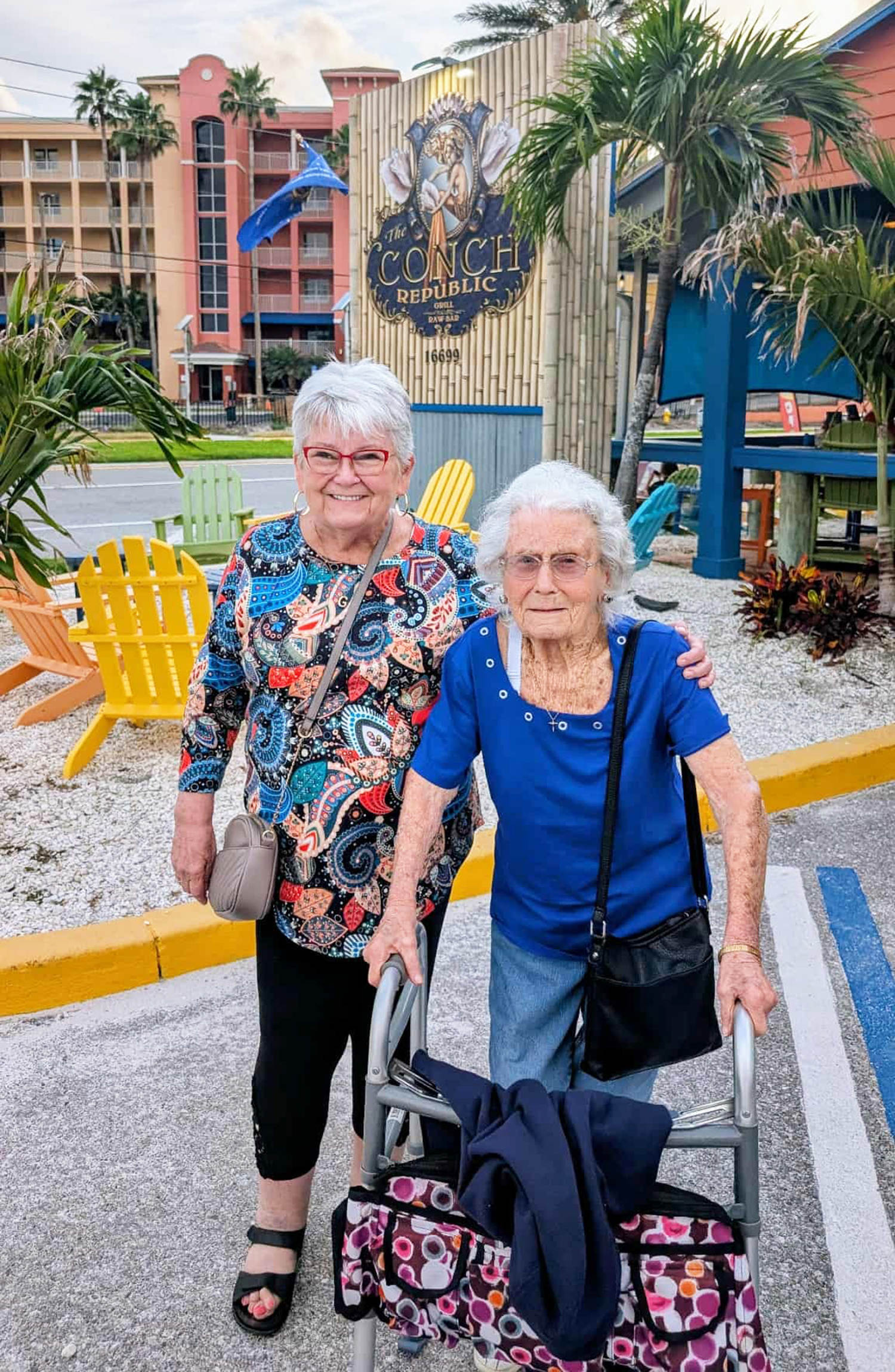 Gail Stott, 74, has turned her 102-year-old mother, Jane Croft, into a TikTok star. (Courtesy Gail Stott)