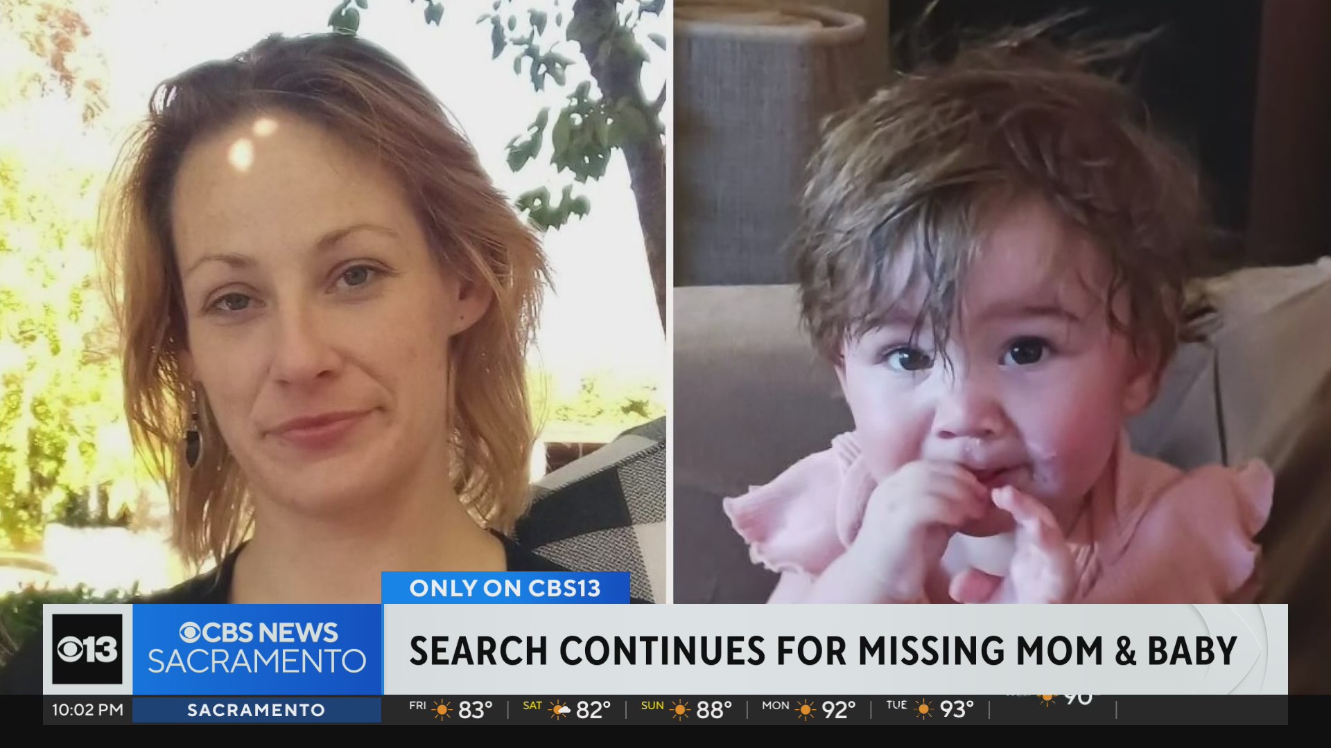 Search continues for missing Sacramento-area mom and baby