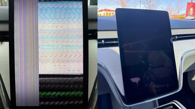 Écran noir ou complètement bugué, ce Volvo EX90 a visiblement un peu de mal avec son interface numérique.