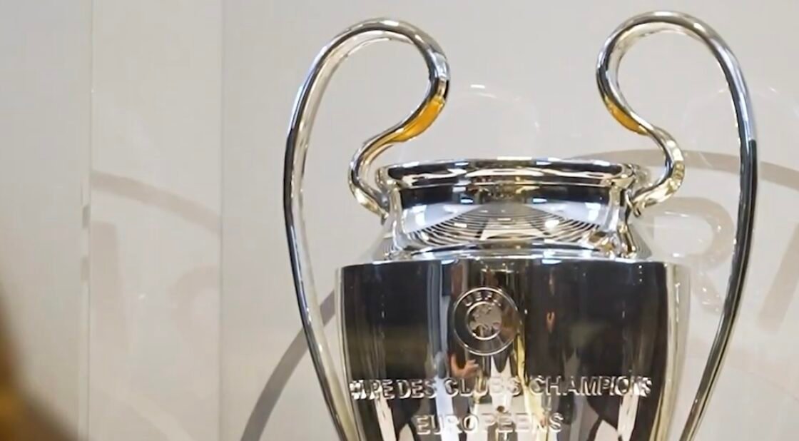 PSG. The Champions League trophy finally on display at the Parc des