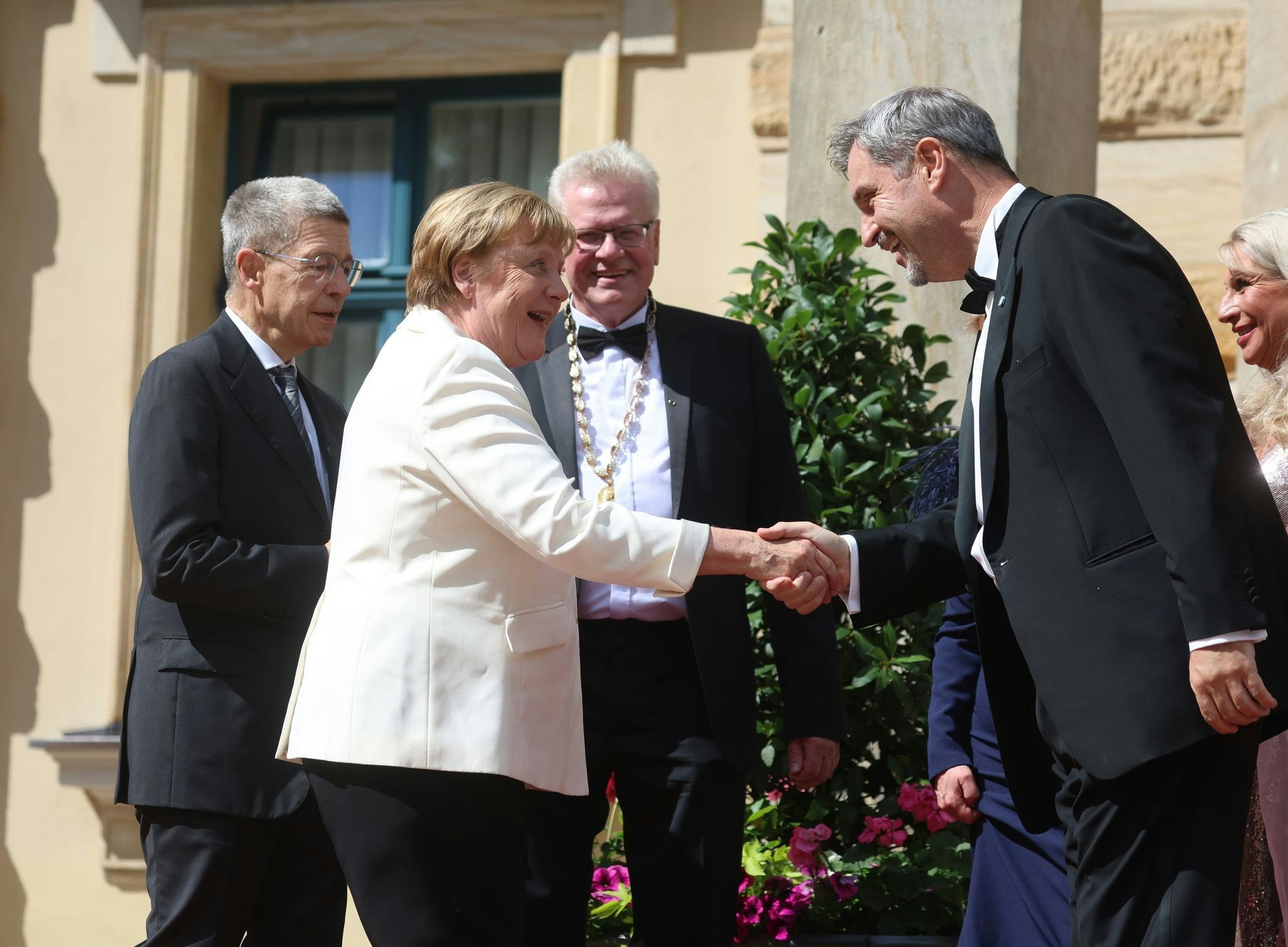 Angela Merkel in Bayreuth.