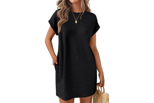amazon black t shirt dress W-F T-Shirt Dress (AOP) – OkProducts Global