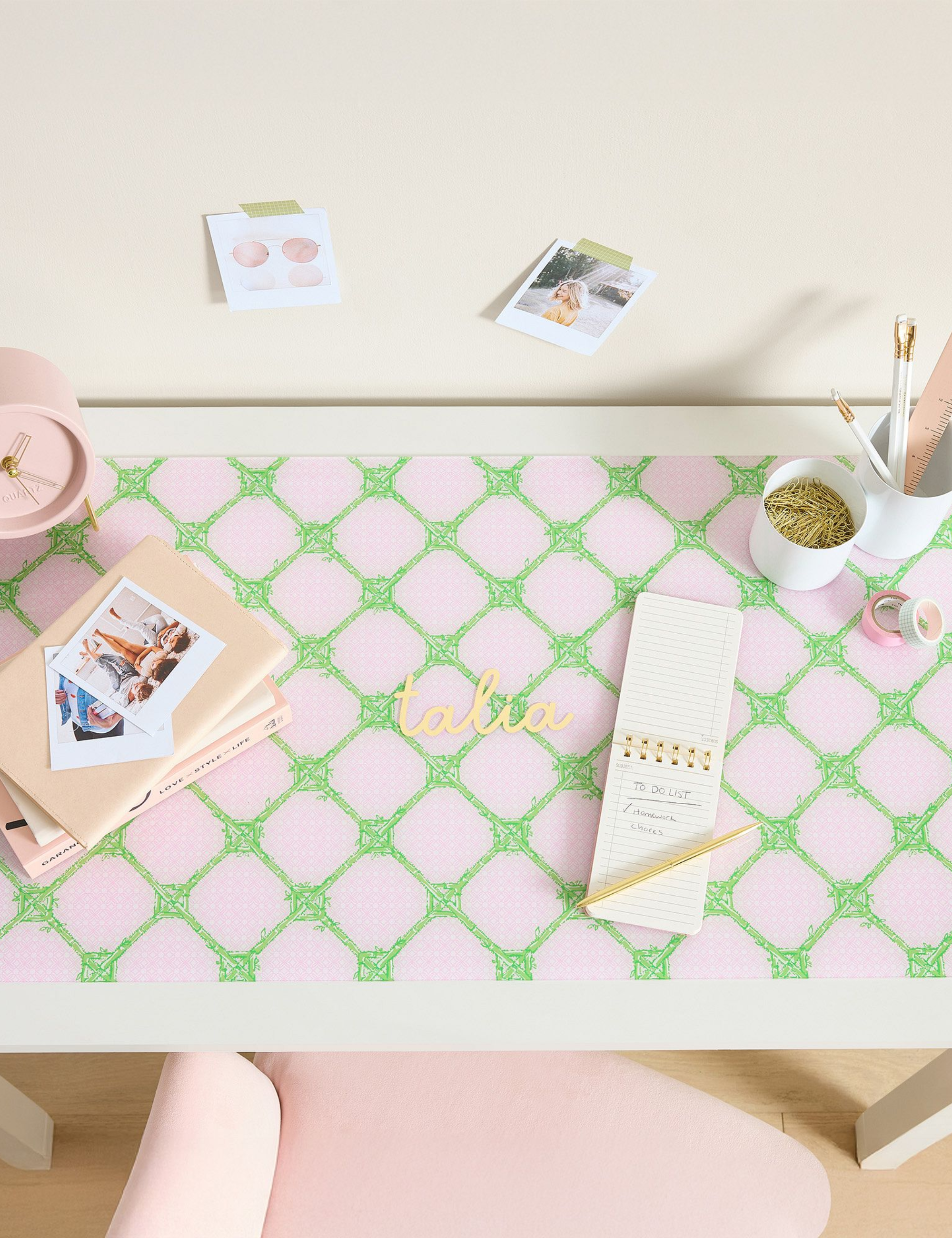 Lily Pulitzer x Pottery Barn desk mat