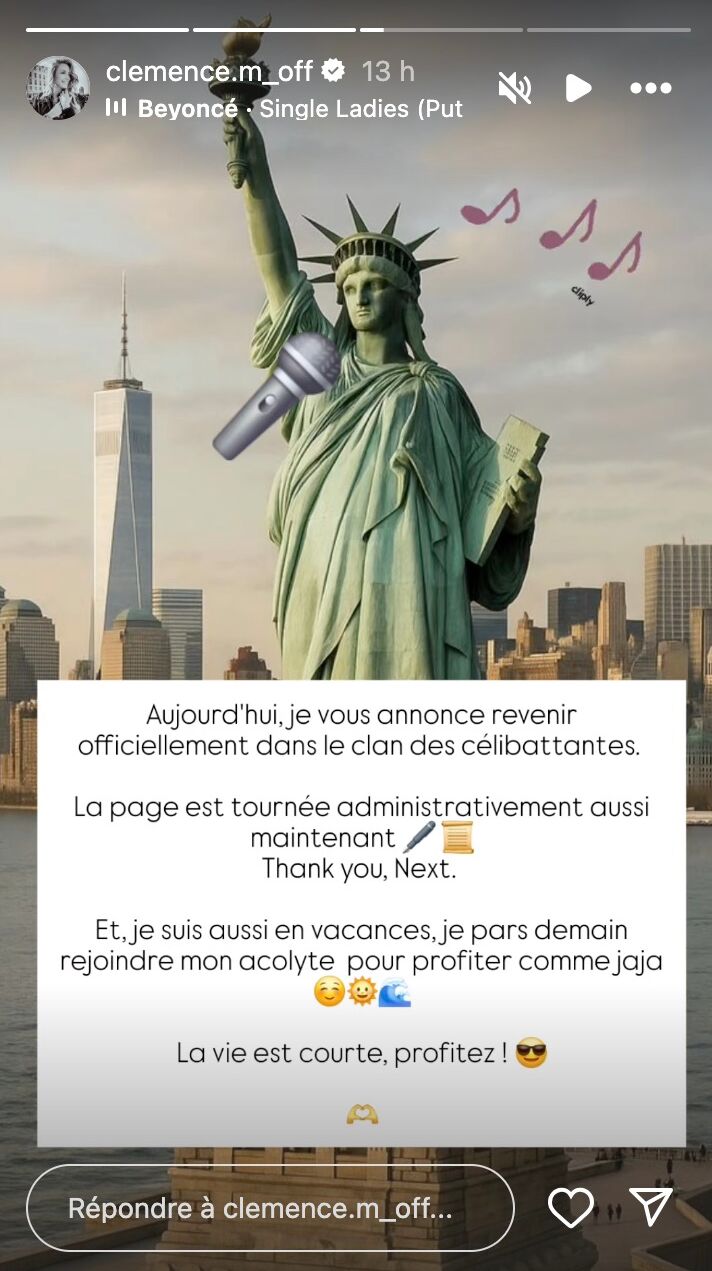 “Je vous annonce revenir…” : après sa séparation avec Malik, Clémence (Mariés au premier regard) fait part d’une grande nouvelle !