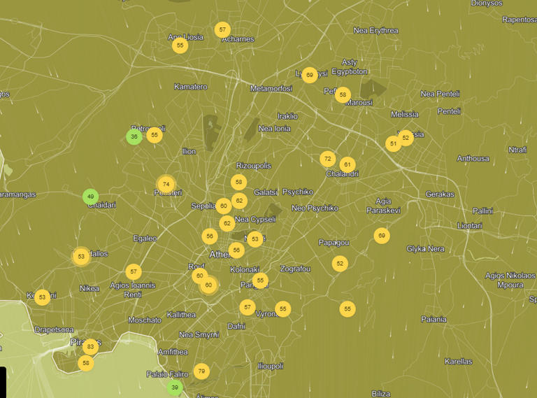 Οι περιοχές της Αττικής που αναπνέεις δηλητήριο