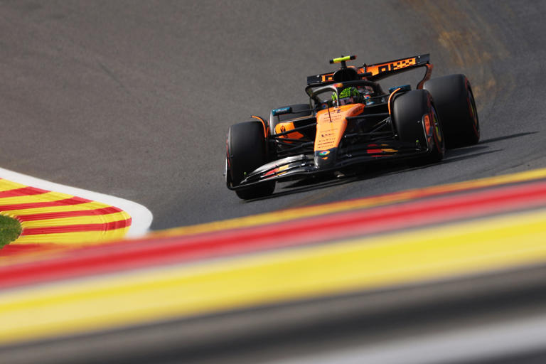 Formula 1 starting lineup for race in Belgium in July 2025