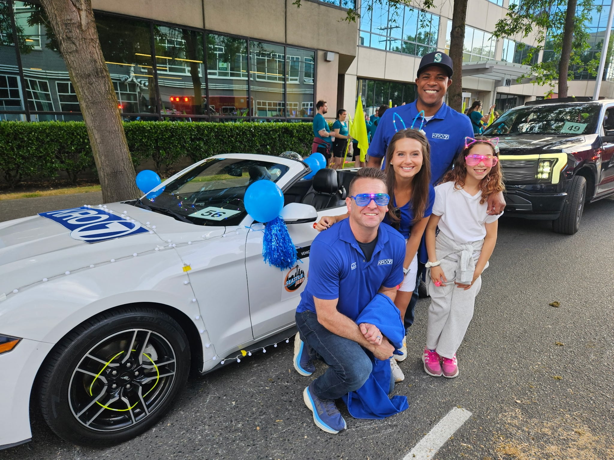 Seafair Torchlight Parade airing live on KIRO 7 now