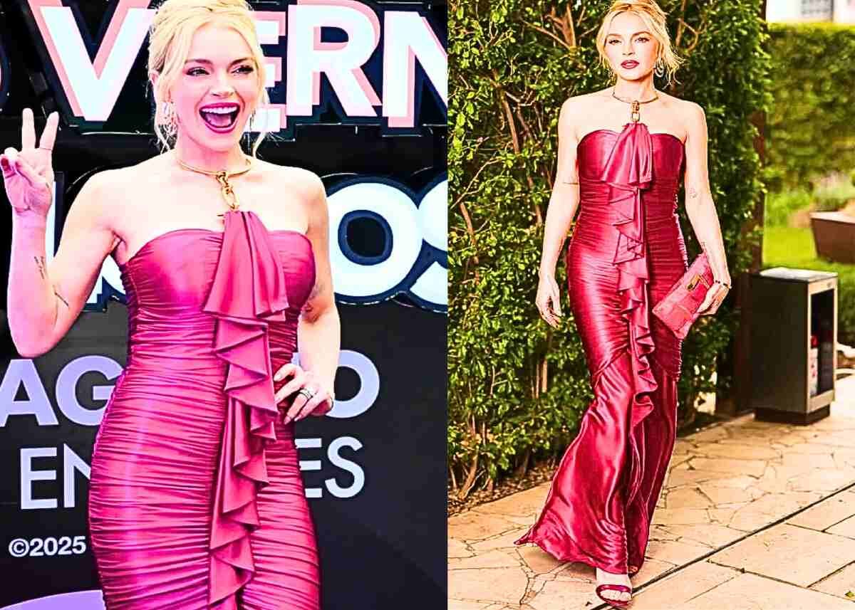 Lindsay Lohan surprises fans at premiere in New York