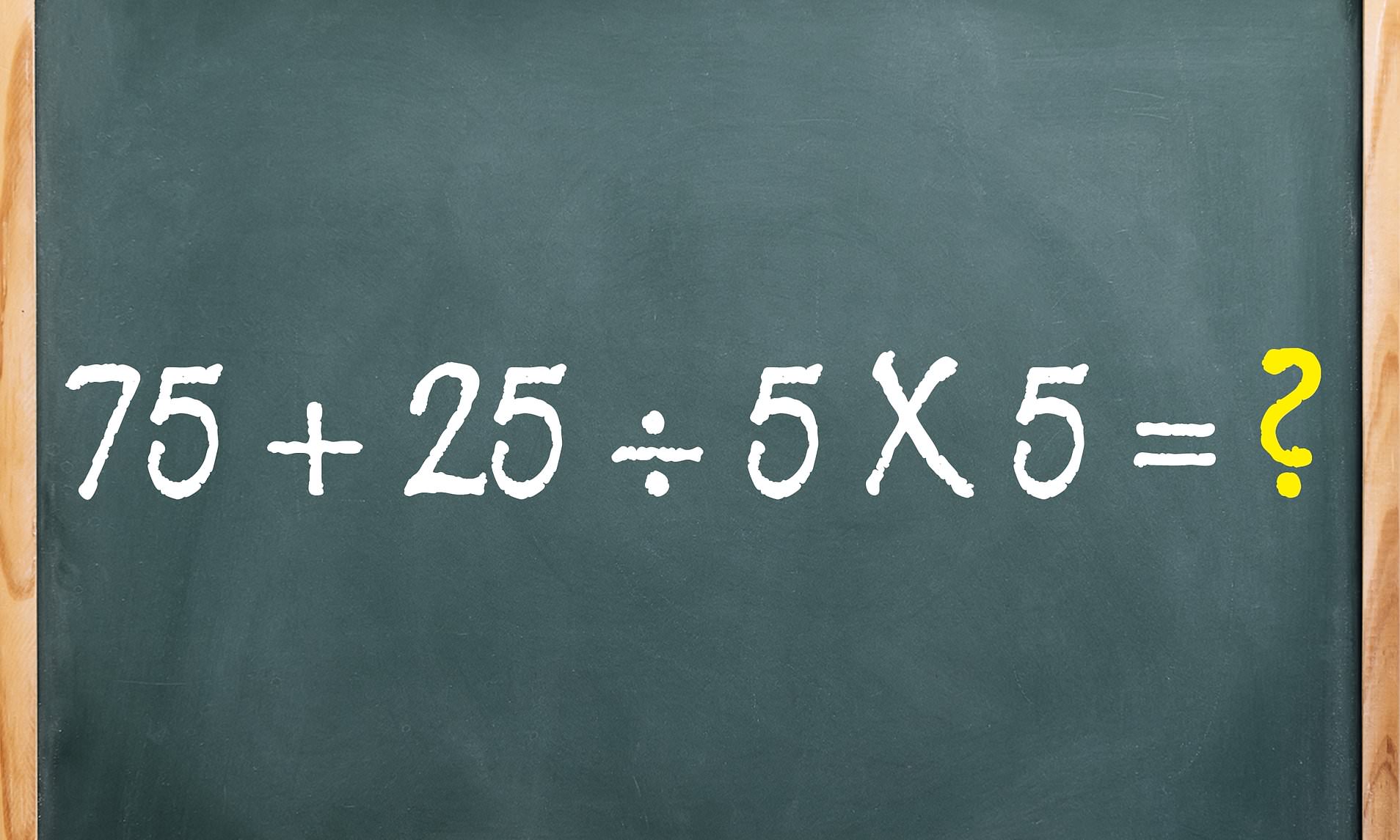 Easy looking math sum stumps people as they guess chaotic answers - can ...