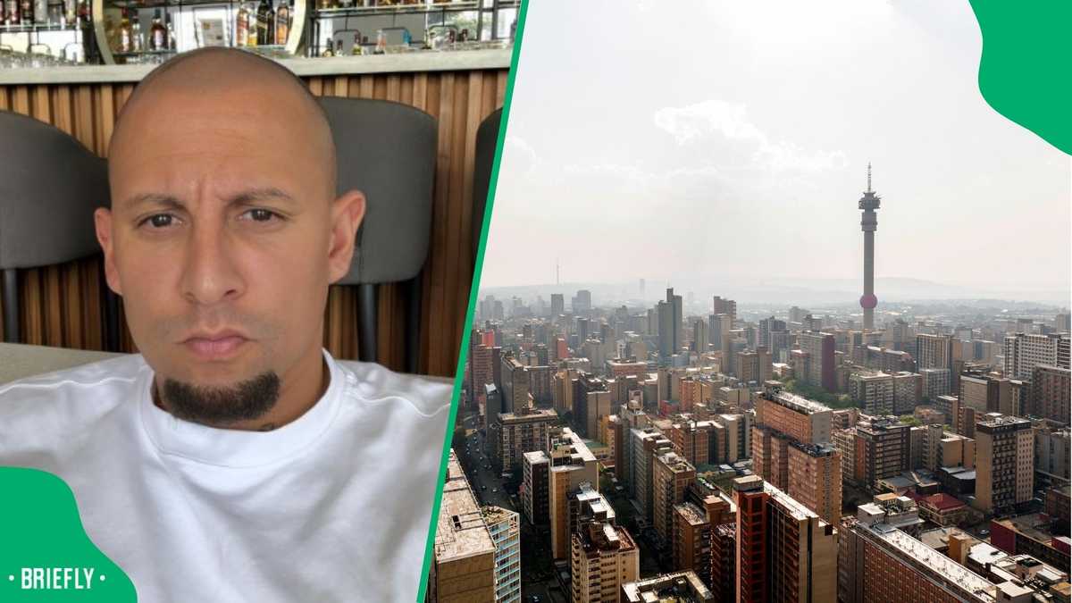 DJ Warras expresses disappointment over Johannesburg's state in photo:  "It's being destroyed"