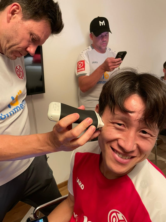 안면보호 마스크를 착용한 이재성(예상 이미지)