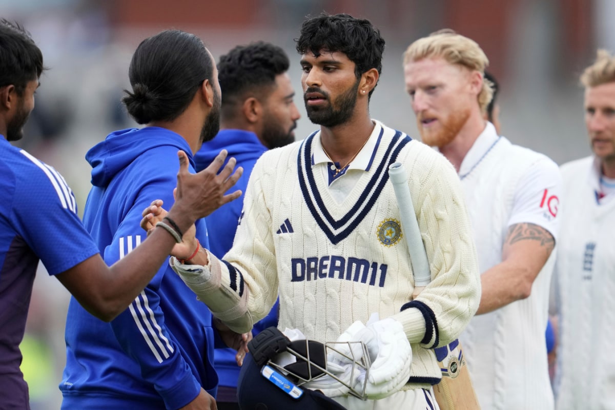 Washington Sundar after the Old Trafford Test. (AP Photo)