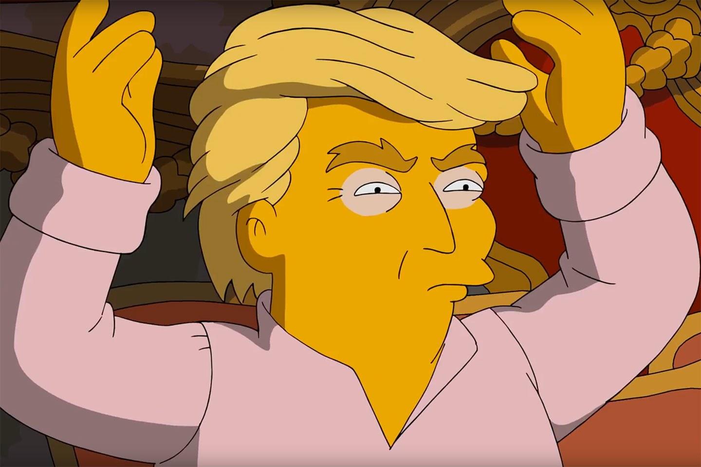 Donald Trump depicted in a 2016 advertisement for 'The Simpsons' (Fox)