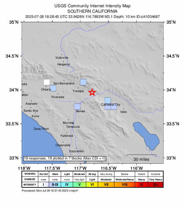 Where did the earthquake today originate