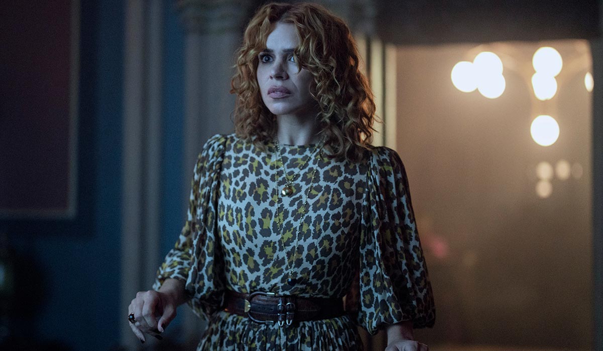 Wednesday. Billie Piper as Isadora Capri in episode 205 of Wednesday. Pic: Netflix