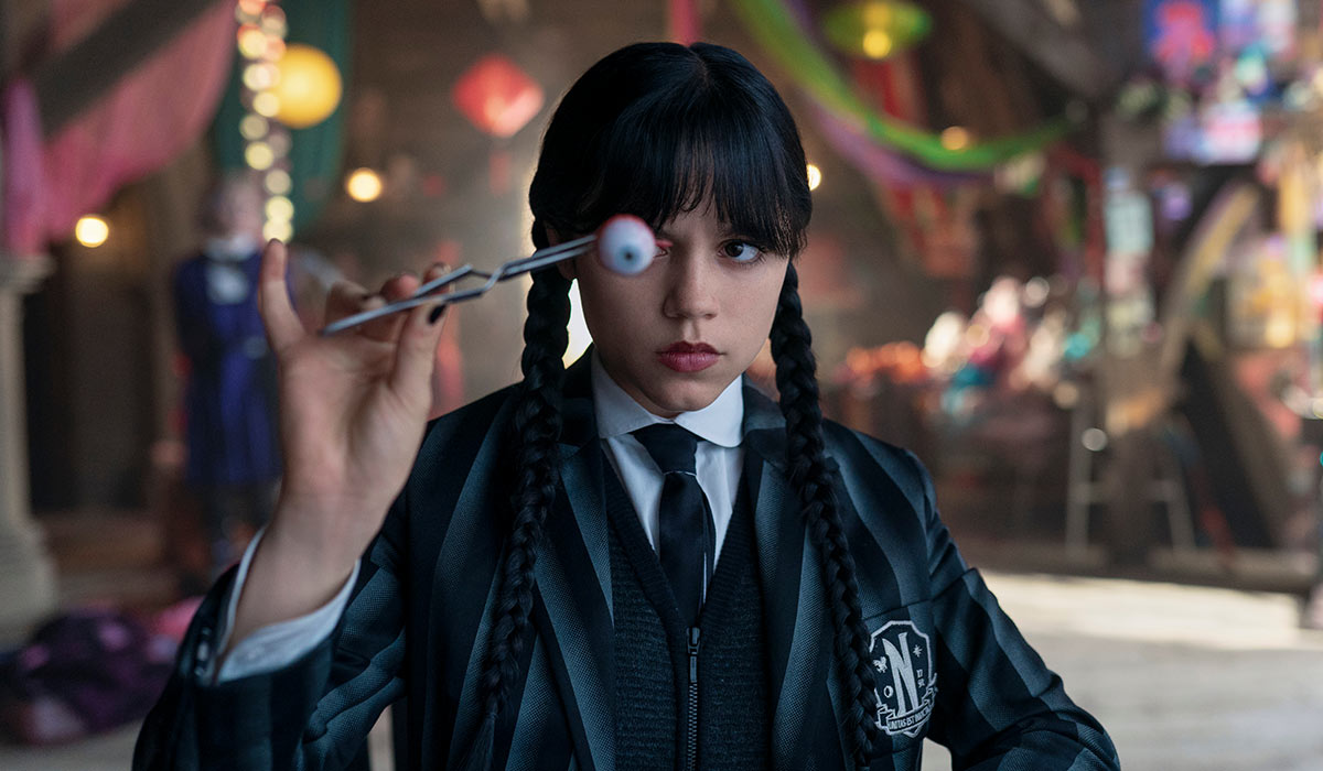 Wednesday. Jenna Ortega as Wednesday Addams in episode 203 of Wednesday. Pic: Netflix