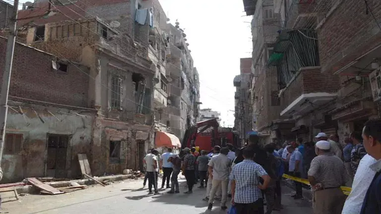 انهيار منزل قديم بالغربية