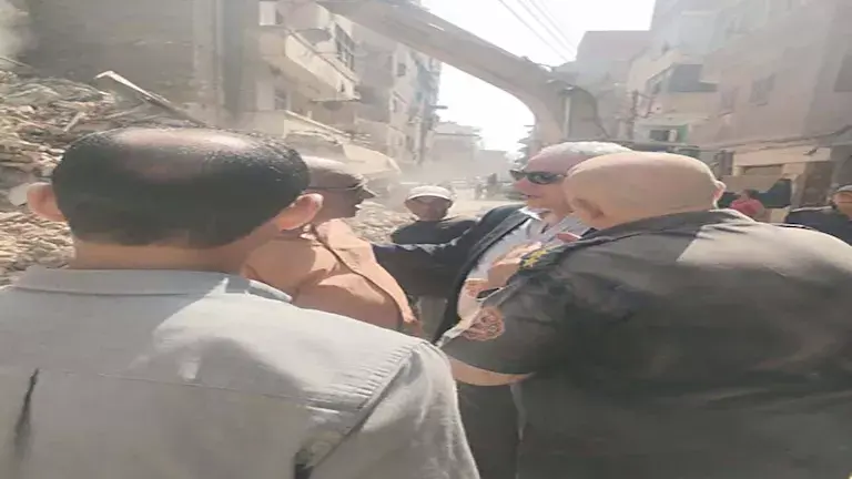 انهيار منزل قديم بالغربية