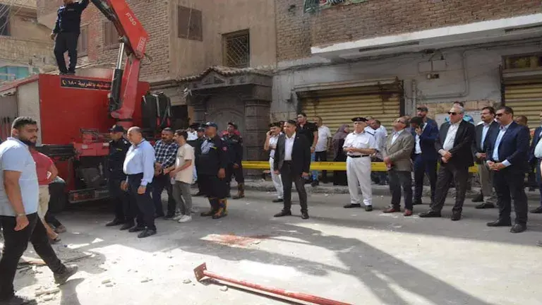 انهيار منزل قديم بالغربية