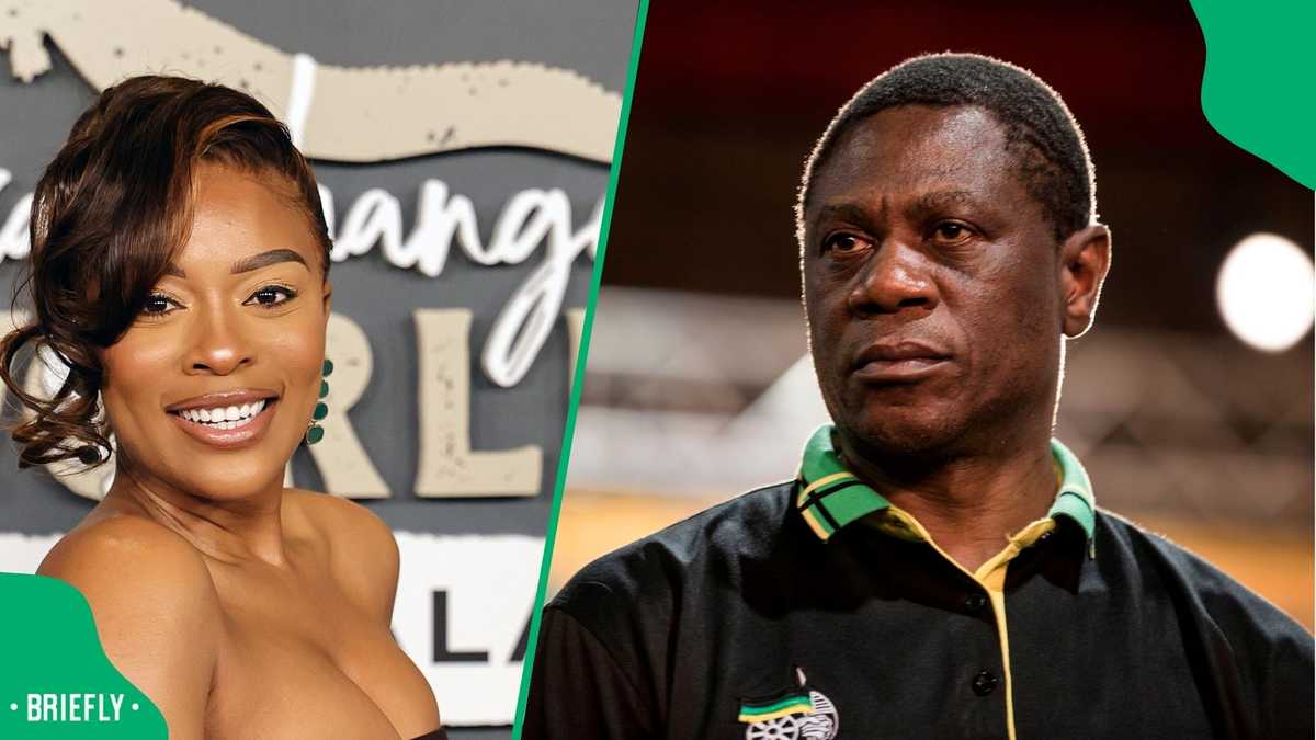 Nomzamo Mbatha responds to Paul Mashatile girlfriend claims, SA reacts:  "Smart girl"