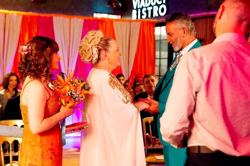 Jane Hazlegrove had a hand in the design of Bernie’s wedding dress