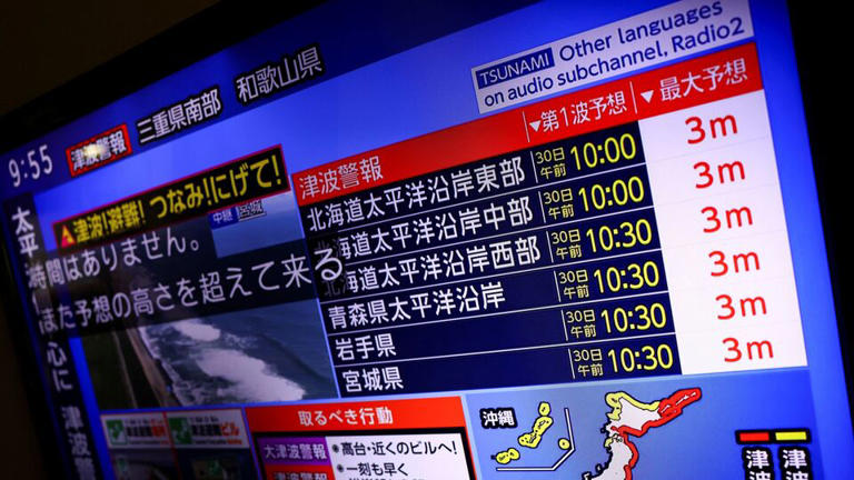 Tsunami alert for west coast today