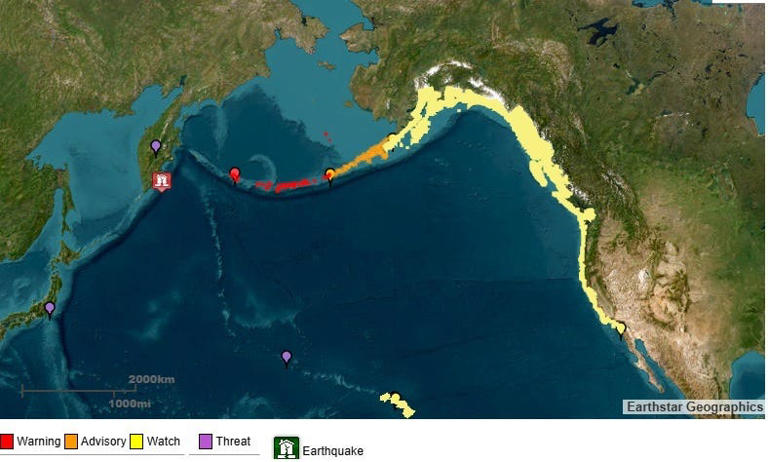 Was there a 7 1 earthquake today