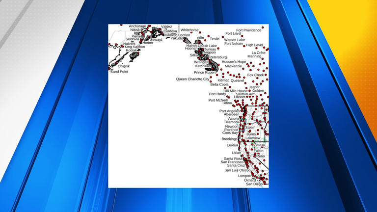 Tsunami washington state map