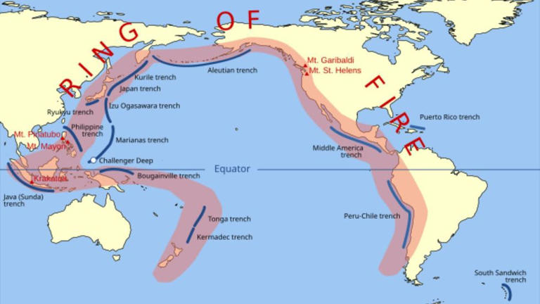 Earthquakes map world