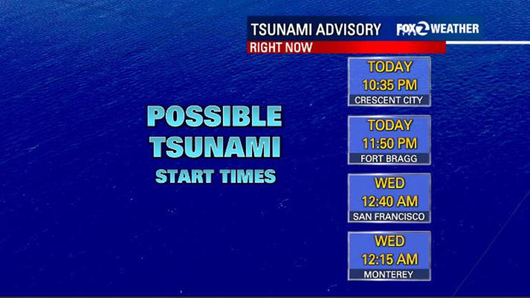 National weather service bay area tsunami