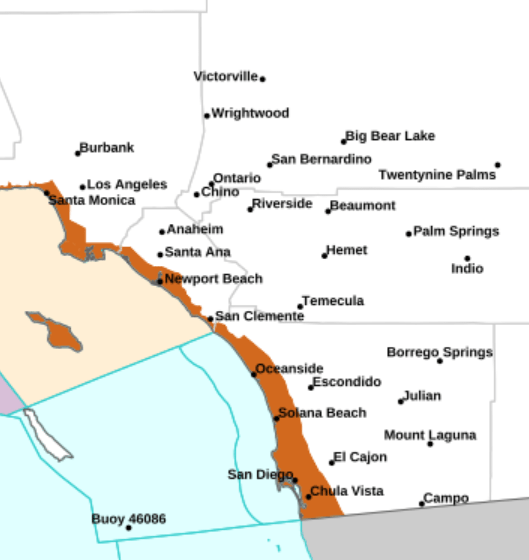 Tsunami threat for san diego