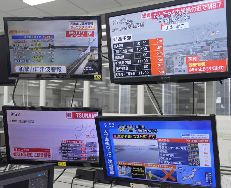 Alerta de tsunami no Japão