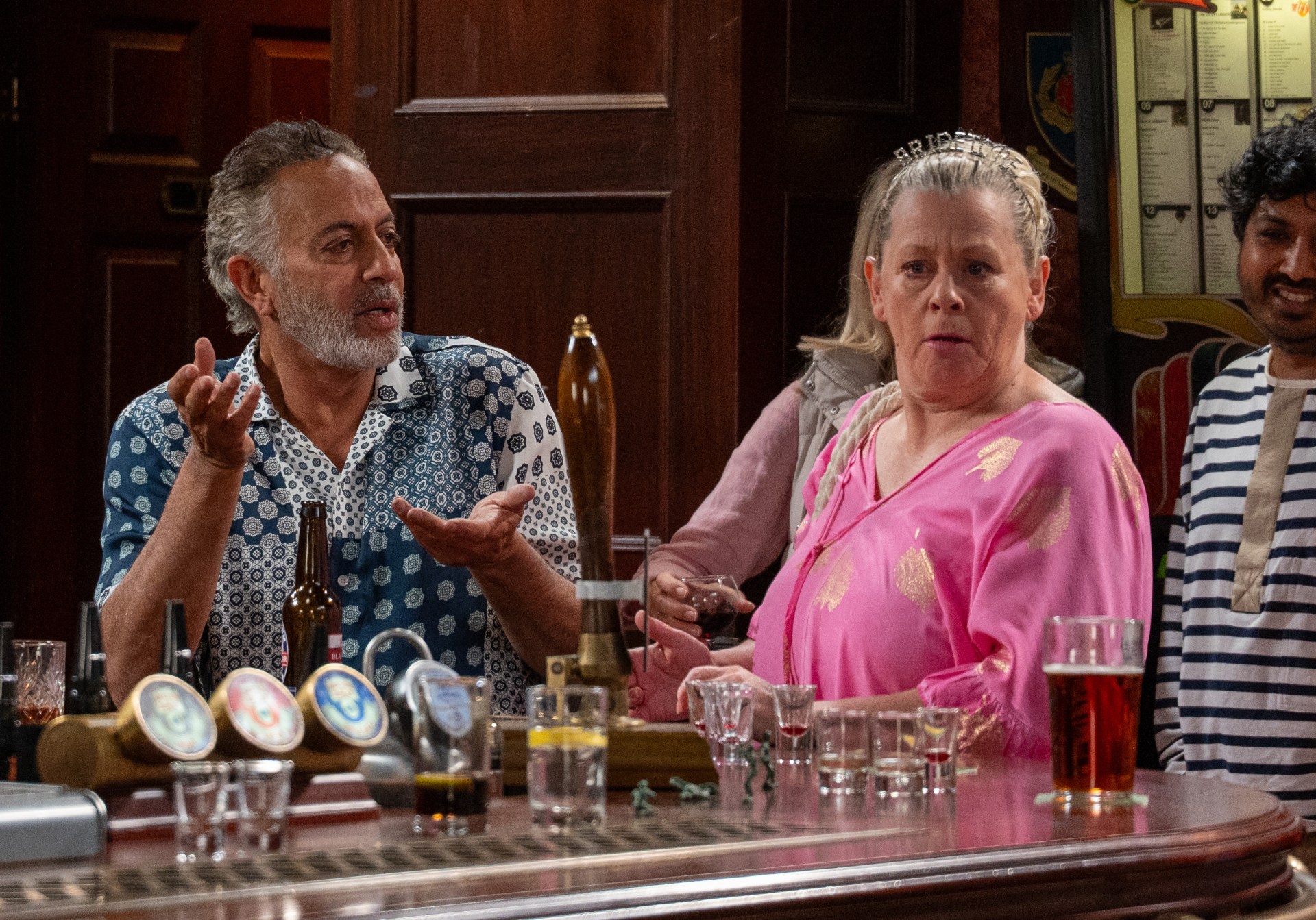 Bernie Winter gets some R&R (Picture: ITV)