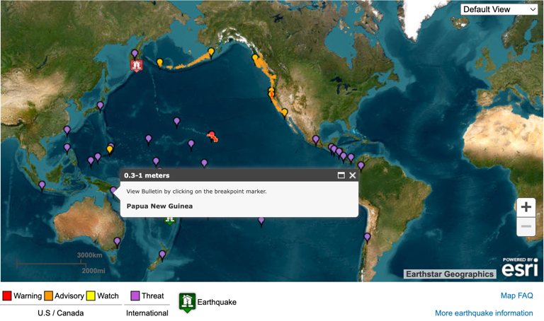 Pacific tsunami warning center hawaii