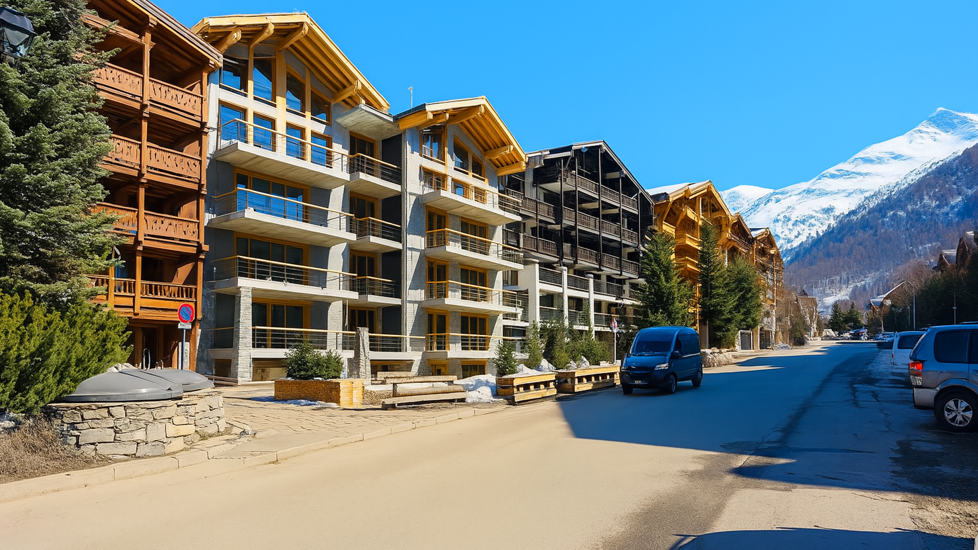 Val d'Isère France - Famous Ski Resort in the French Alps (4K)