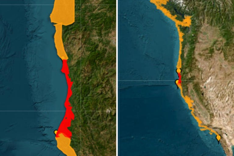 Tsunami tracker map