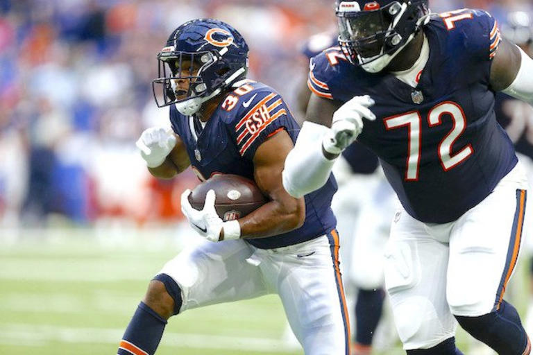 Roschon Johnson Expected to Serve as Bears' Goal-line Back