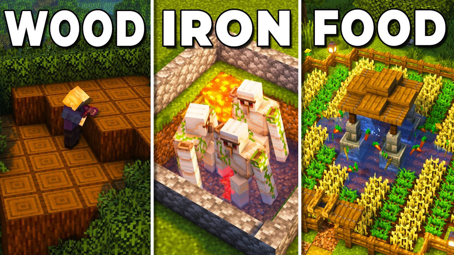 Minecraft 3 Essential Starter Farms for Early Survival